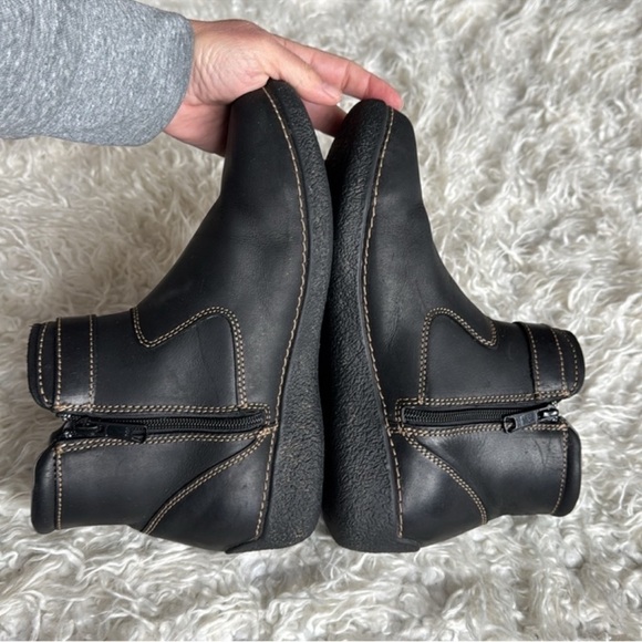 Duluth Trading Co Andina Leather Short Boots/Boots Sz 9 Black - Picture 7 of 12